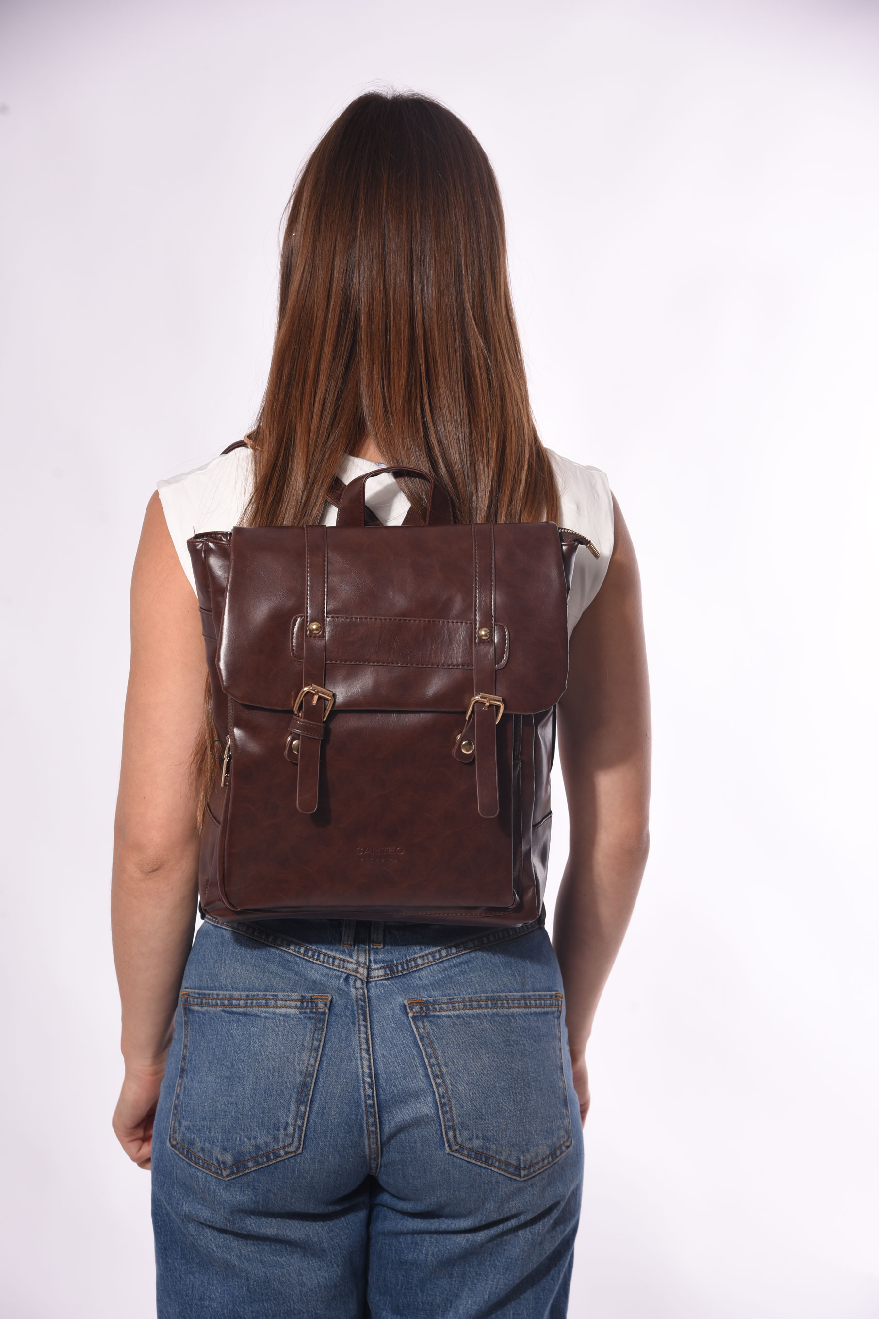 Mochila Cuero Pu - Cod. 26589