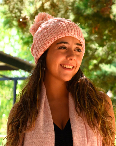 Gorro con pompón - Cod. 7844
